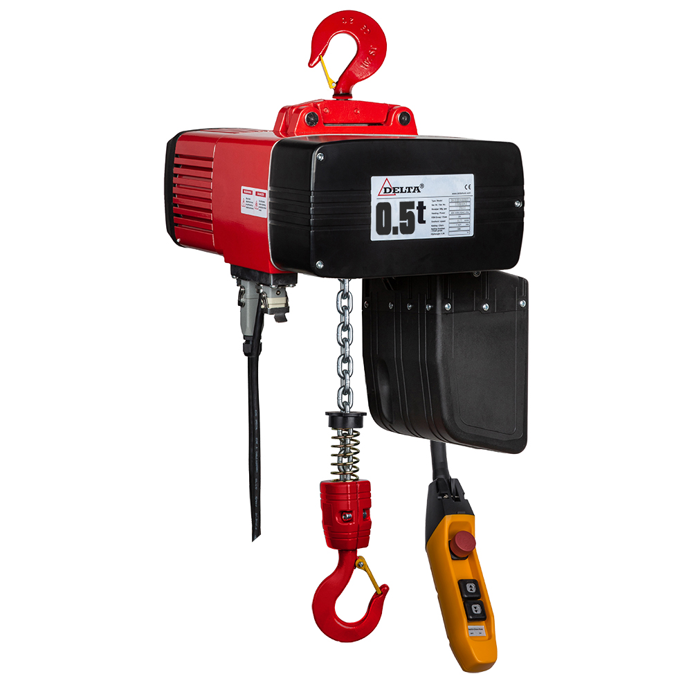 Delta Elektrokettenzug 500kg, Hakenweg 3m