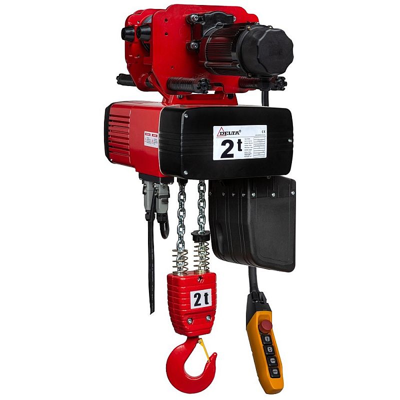 Delta Elektrokettenzug 2000kg, Hakenweg 3m